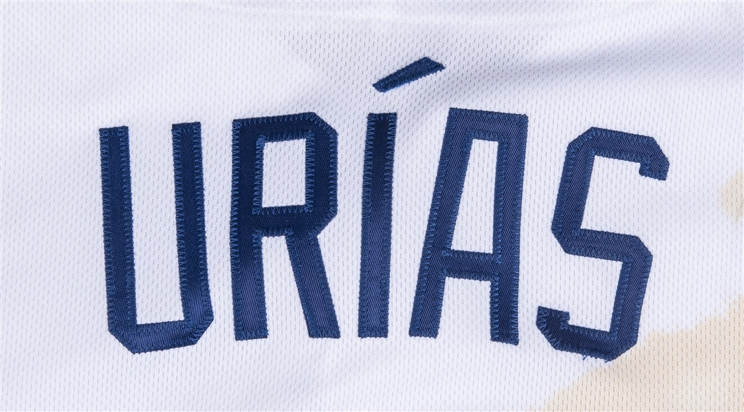 Julio Urias 2016 Team-Issued Road Memorial Day Jersey