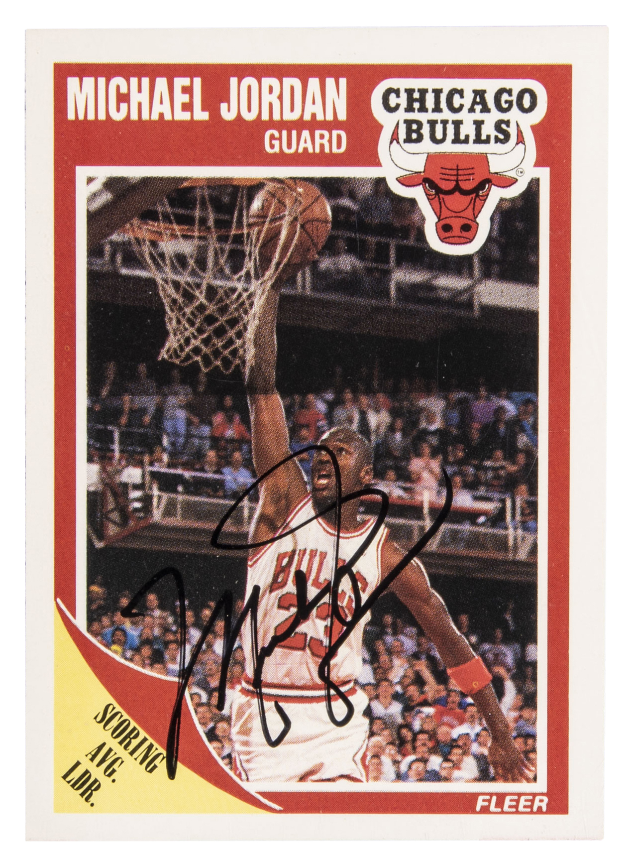 Lot Detail - 1989-90 Fleer #21 Michael Jordan Signed Card – (Beckett)