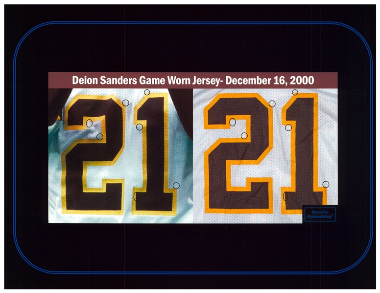 Lot Detail - 2000 Deion Sanders Game Issued Washington Redskins