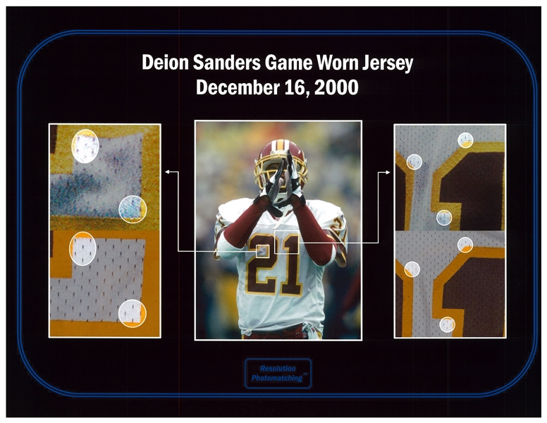 Lot Detail - 2000 Deion Sanders Game Used & Photo Matched To 12/16