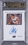 2009/10 UD "Exquisite Collection" #64 Stephen Curry Signed Rookie Card (#182/225) – BGS GEM MT 9.5/BGS 10