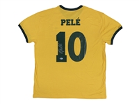 Lot Of (50) Pele Signed Brazil CBD Jerseys (Beckett)