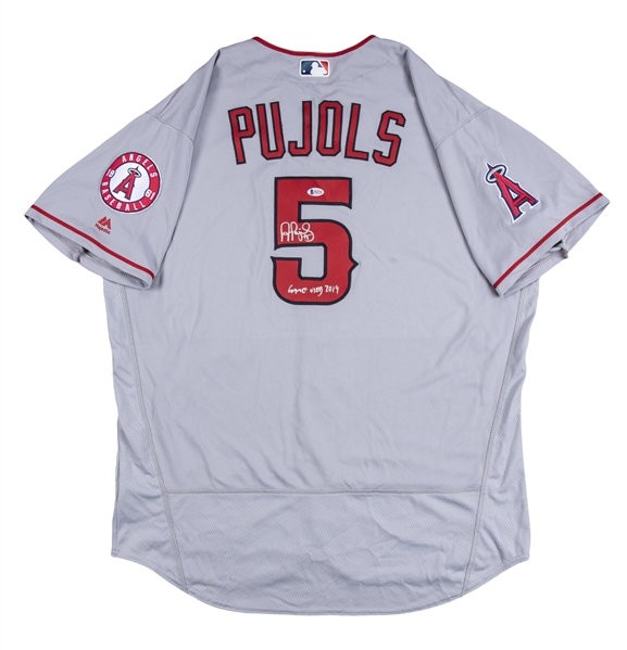 Men's Los Angeles Angels Albert Pujols Majestic White Home Flex Base  Authentic Collection Player Jersey