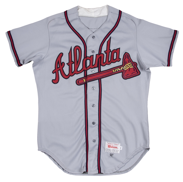 Vintage #8 Javier Lopez Atlanta Braves MLB jersey - Depop