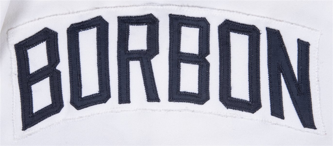 1995 Atlanta Braves Pedro Borbon #51 Game Issued Navy Jersey 46 DP44020
