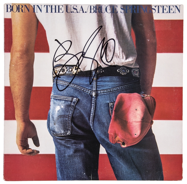 musikalsk Caius alkove Lot Detail - Bruce Springsteen Signed Born In The USA Vinyl Album Cover  (JSA)