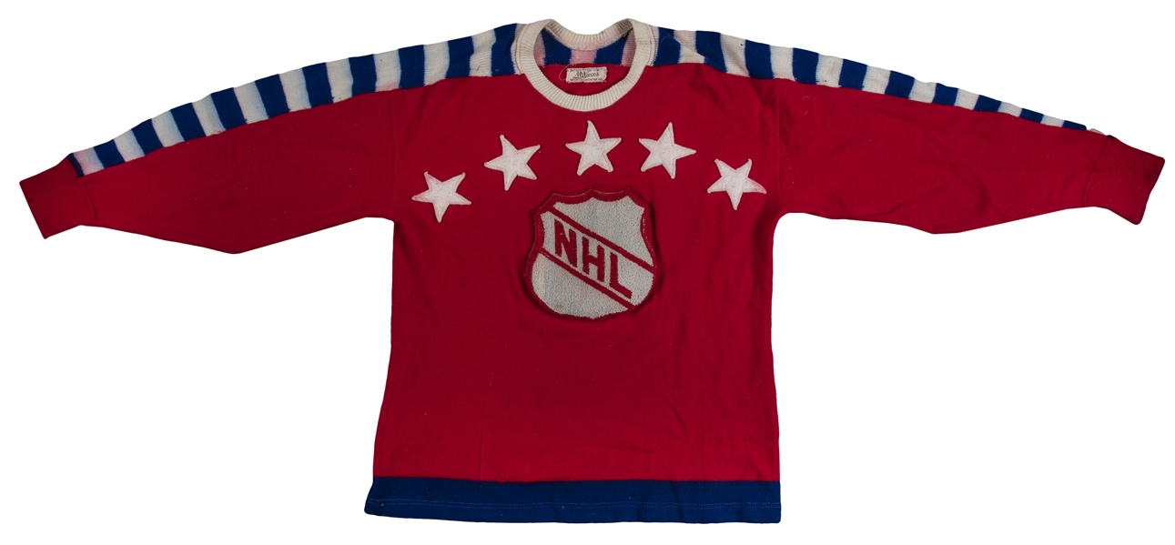Lot Detail - 1948 Frank Brimsek Game Used NHL All-Star Game Jersey