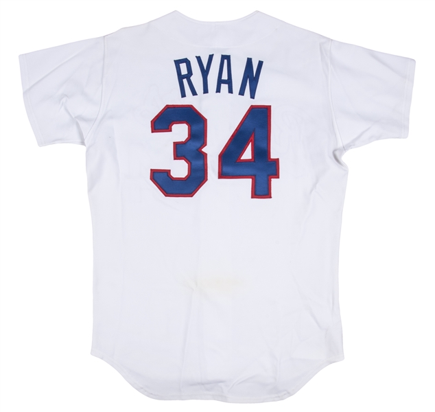 Lot Detail - 1989 Nolan Ryan Game Used Texas Rangers Uniform