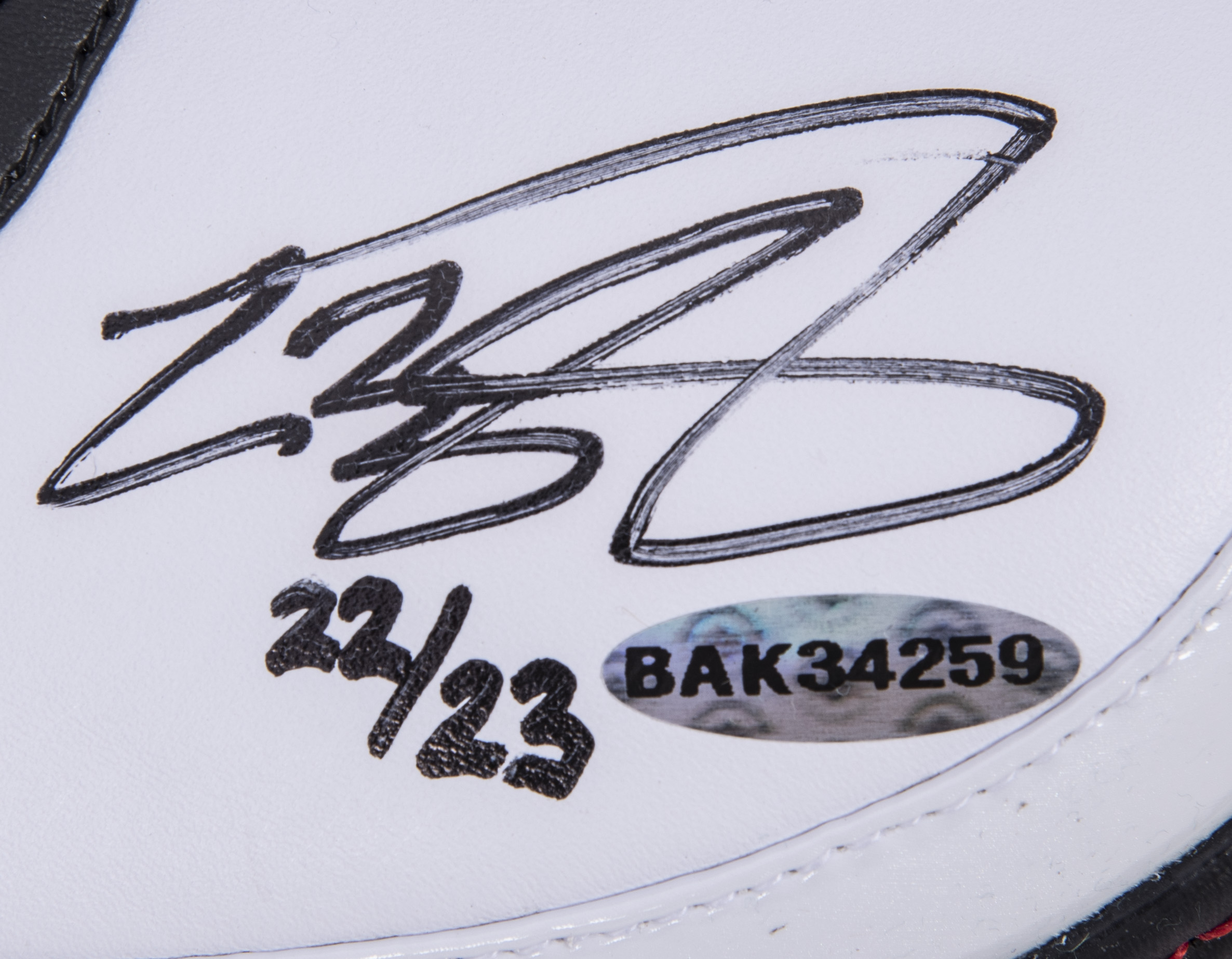 Lot Detail - 2008 LeBron James Signed Nike Zoom LeBron VI Sneakers (#22 ...