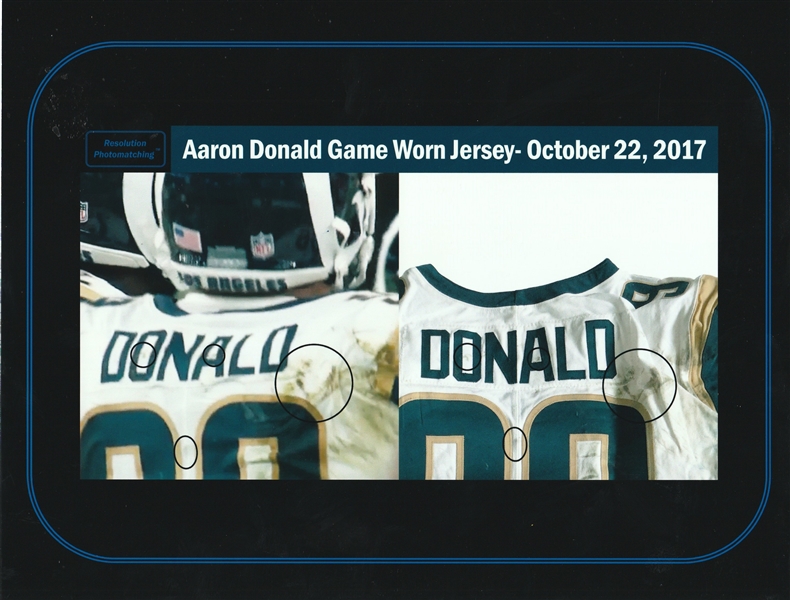 Nov. 11, 2018 – Aaron Donald Game-Used, Signed Los Angeles Rams