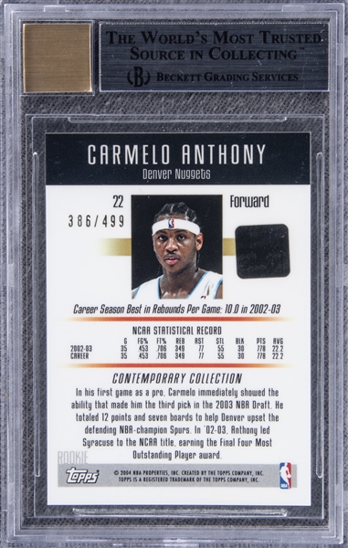 売上割引Carmelo Anthony　03-04　Topps Chrome RC　X-Fractor　Refractor　Prizm　Sealed　220枚限定 Lakers加入　LeBron同期 その他