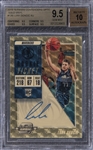 2018-19 Panini Contenders Optic Gold Vinyl #128 Luka Doncic Signed Rookie Card (#1/1) – BGS GEM MINT 9.5/BGS 10 