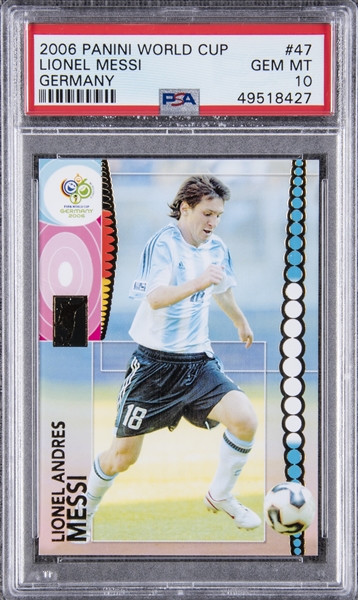 # 47 World Cup Germany 2006 rare! Panini Soccer trading card lionel messi No