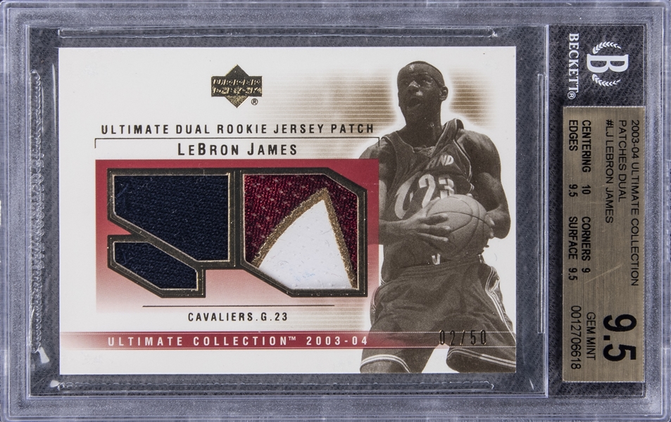 Lot Detail - 2003-04 Ultimate Collection Patches Dual #LJ LeBron