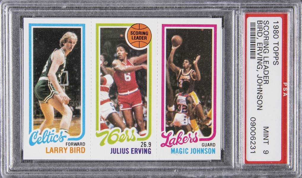 Lot Detail - 1980/81 Topps Larry Bird/Magic Johnson Rookie Card 