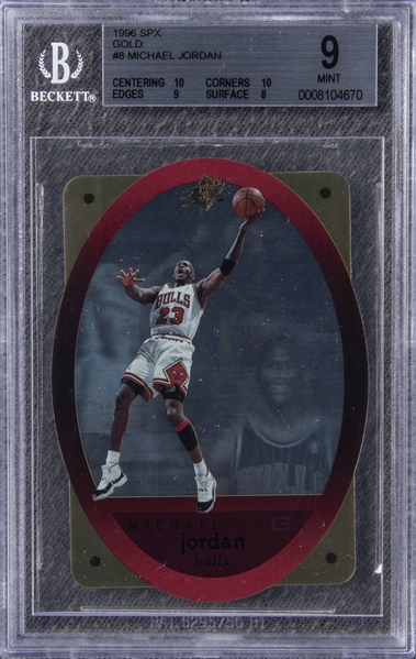 Michael Jordan 1996 Upper Deck SPx GOLD Chicago Bulls Card #8 - MINT - PSA 9