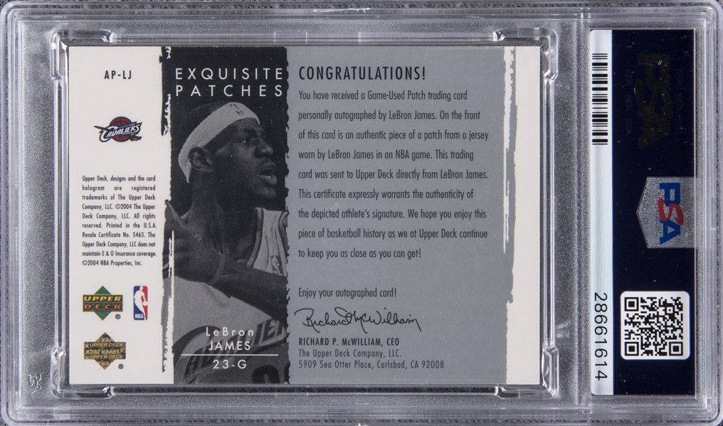Lot Detail - 2003-04 UD Exquisite Collection Patch Parallel #27P