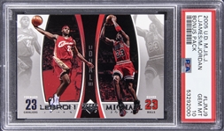 2005-06 Upper Deck #LJMJ5 LeBron James/Michael Jordan - PSA GEM MT 10