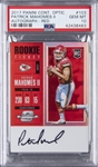 2017 Panini Contenders Optic "Autograph - Red" #103 Patrick Mahomes II Signed Rookie Card (#13/75) – PSA GEM MT 10 "1 of 2!"