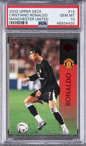 Lot Detail - 2003 Upper Deck Manchester United #15 Cristiano 