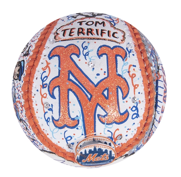 Lot Detail - Tom Seaver Signed & Inscribed New York Mets Home