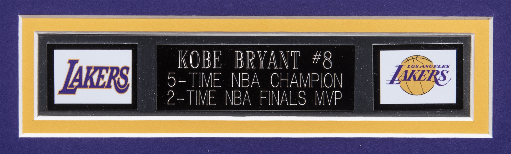 Kobe Bryant Signed Lakers #8 Jersey # 2001 finals 20x24 PHOTO framed PSA  coa - Cardboard Memories