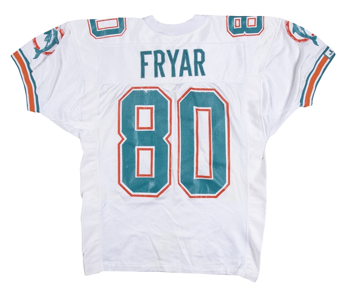 Lot Detail - 1993 Irving Fryar Game Used Miami Dolphins Away Jersey (Irving  Fryar LOA)