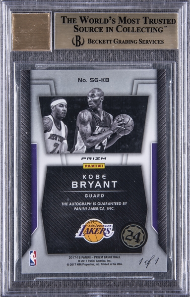 【即納出荷】Kobe Bryant 2017-18 Prizm Signatures On Card Auto コービー レイカーズ Lakers 直筆サインカード Panini NBA その他