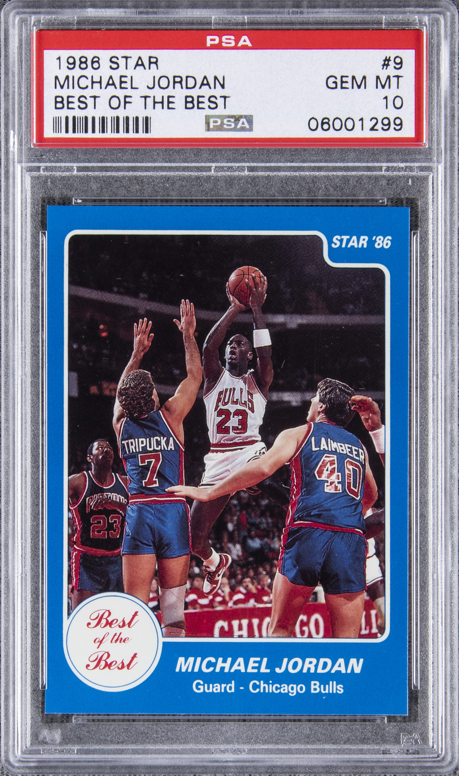Lot Detail - 1986 Star "Best of the Best" #9 Michael Jordan Rookie Card