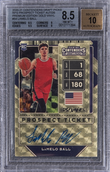LaMelo Ball Rookie Contenders Draft Picks Card Autograph #/10 Numbered