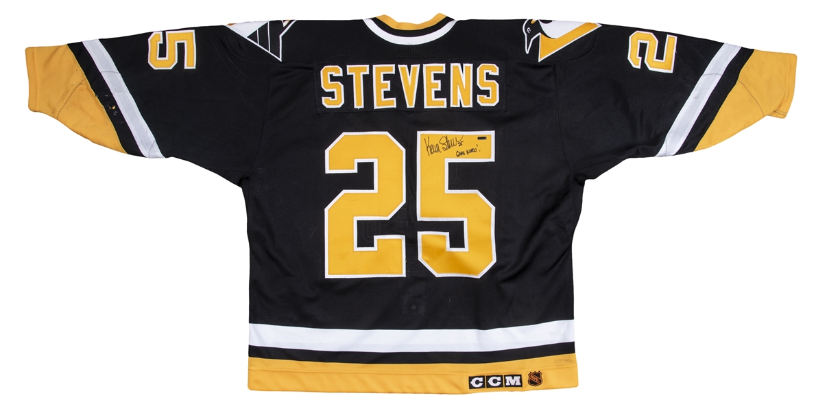 1998-99 Kevin Stevens New York Rangers Game Worn Jersey.  Hockey, Lot  #45170