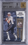 2000 Playoff Contenders #144 Tom Brady Signed Rookie Card - BGS MINT 9/BGS 10