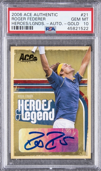 Lot Detail - 2006 Ace Authentic Heroes & Legends Gold #21 Roger 