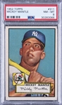 1952 Topps #311 Mickey Mantle Rookie Card – PSA NM-MT 8
