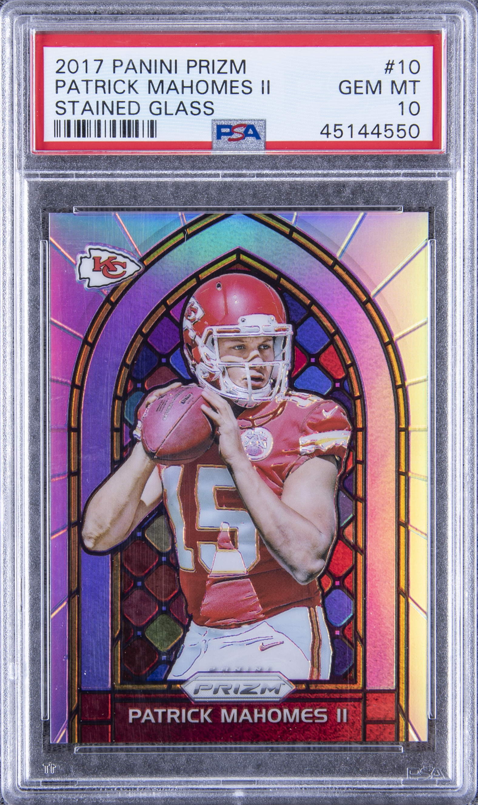 Lot Detail - 2017 Panini Prizm Stained Glass - #10 Patrick Mahomes II