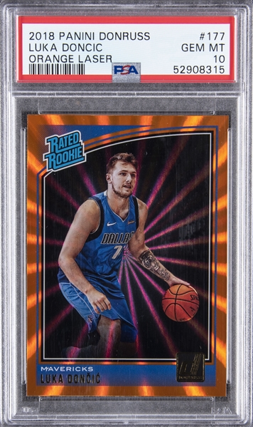  Luka Doncic 2018 Panini Donruss Basketball Rookie Card RC #177  Graded PSA 10 : Collectibles & Fine Art