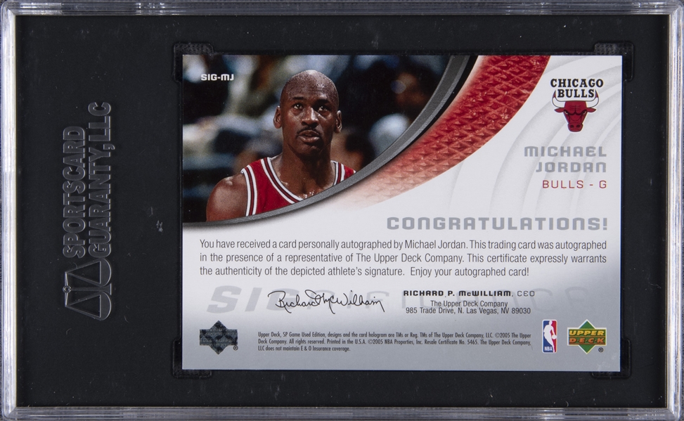 Lot Detail - 2005-06 SP Game Used Significance #SIG-MJ Michael