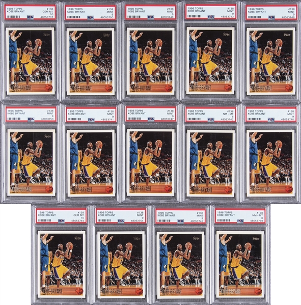 Lot Detail - 1996-97 Topps #138 Kobe Bryant PSA-Graded Rookie 
