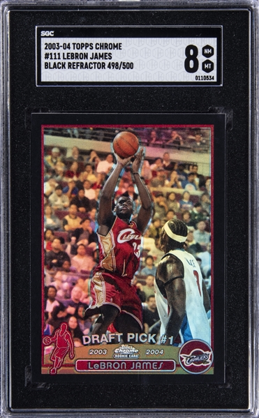 2003-2004 Topps Chrome Basketball #111 LeBron James Rookie