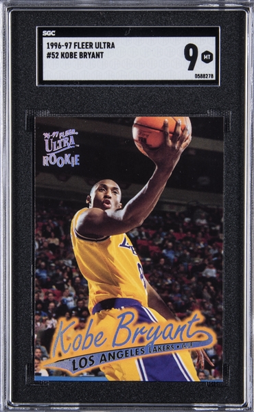 Lot Detail - 1996-97 Fleer Ultra #52 Kobe Bryant Rookie Card - SGC 