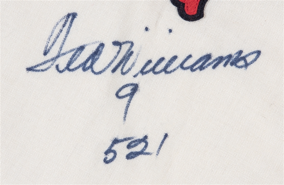 Ted Williams Boston Red Sox Signed Wool Mitchell Ness Jersey