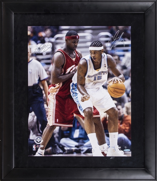 Lot Detail - 2003 Upper Deck LeBron James Signature Slams Signed 16 x 20  Framed Photograph - LE 44/123 - From LeBron's Rookie Year! (UDA)