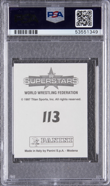 D 1 sticker pack/packet rookie Johnson The Rock Panini WWF Superstars 1997 