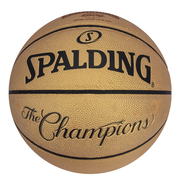 Official Gold Spalding NBA Finals Championship Basketball