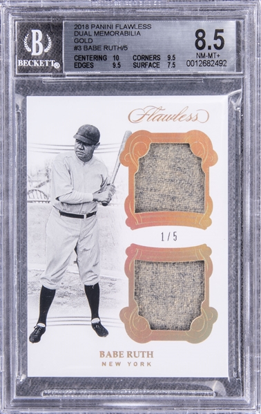 2003 Throwback Threads Babe Ruth Jersey Patch Relic Card 71 /100