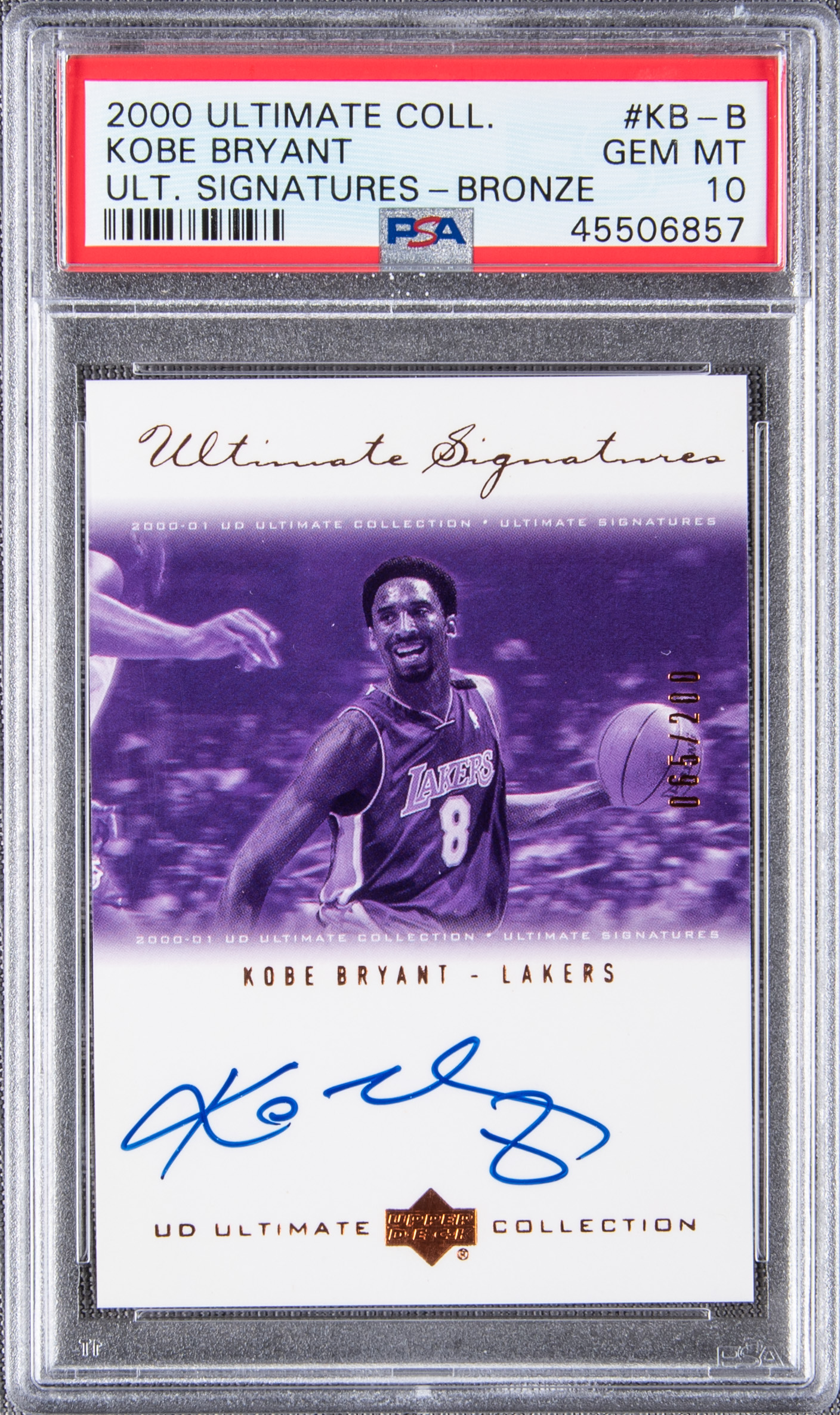 Lot Detail - 2000-01 UD Ultimate Collection Ultimate Signatures Bronze ...