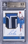 2018-19 Panini National Treasures Gold #127 Luka Doncic Signed Patch Rookie Card (#07/10) - BGS GEM MINT 9.5/BGS 10