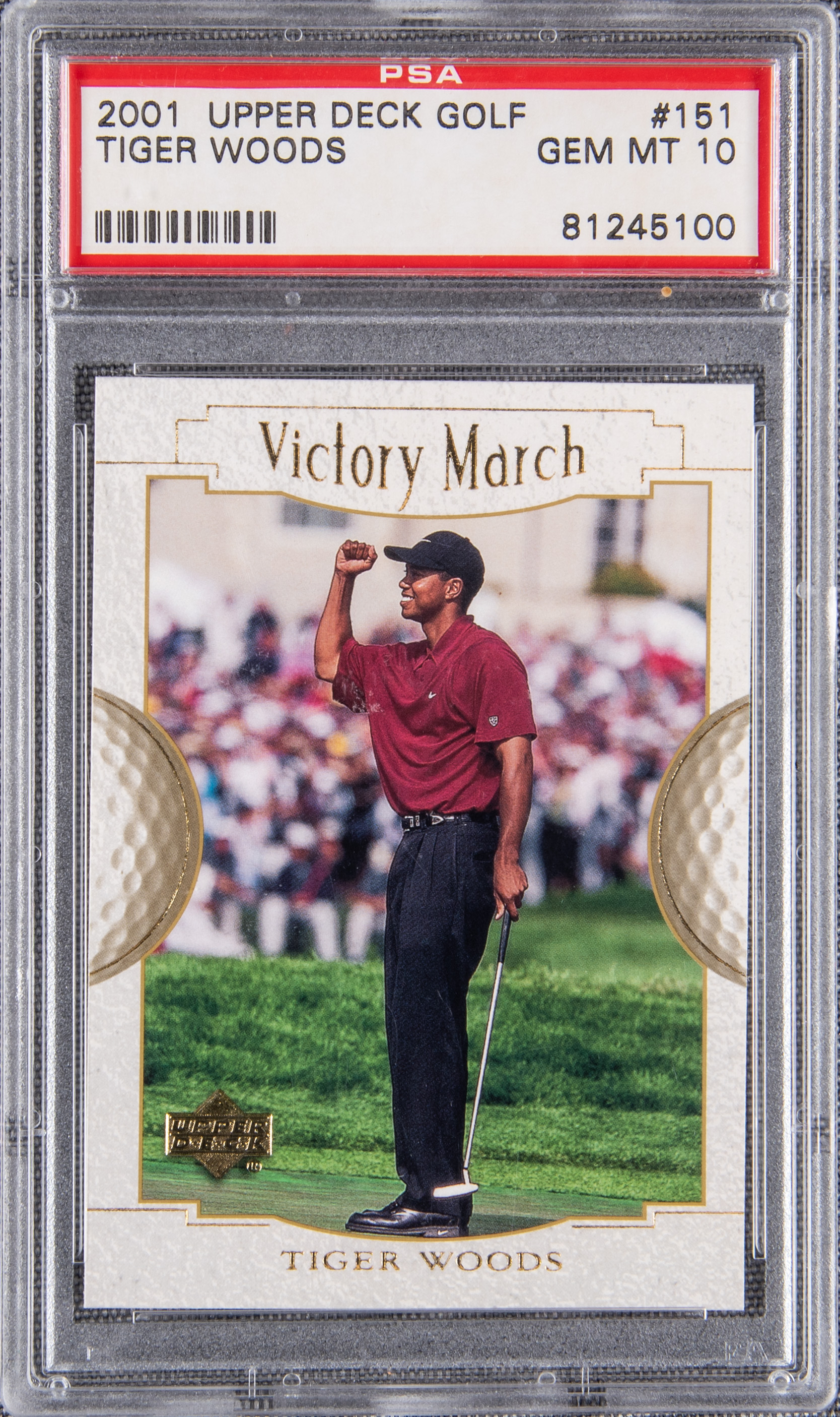 Lot Detail - 2001 UD Golf #151 Tiger Woods Rookie Card - PSA GEM MT 10