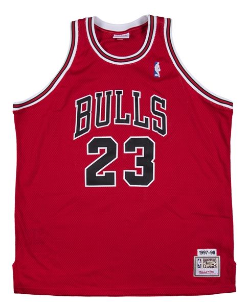Michael Jordan Chicago Bulls Upper Deck Autographed White 1997-98