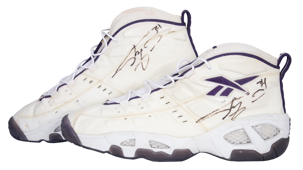 2004 Shaquille O'Neal Game Used & Signed Los Angeles Lakers Reebok